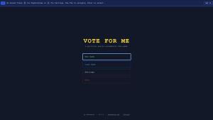 Vote For Me Cover