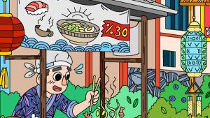 100 Cats Lost In Japan Find & Color Cover