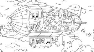 100 Cats Lost In World Find & Color Cover