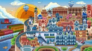 100 Greece Cats  - Artbook Cover