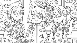 100 Cats Lost in China Find & Color Cover