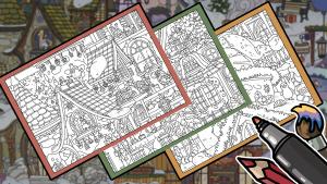 HIDDEN CATS 8: Happy New Year - Coloring Book Cover