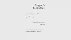 Sisyphe's Backspace Cover
