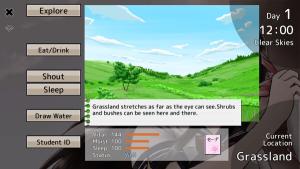 Long Black-Haired Schoolgirl Survival Simulation Game Cover