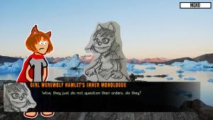 Girl Werewolf Hamlet Saves Christmas Cover