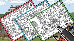 FIND ALL 8: The road to the Maya - Coloring Book Cover
