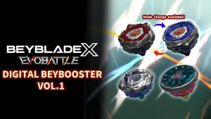 BEYBLADE X EVOBATTLE DIGITAL BEYBOOSTER VOL.1 Cover