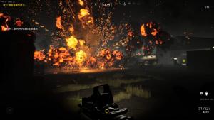 The AC130 slays the zombies. Cover