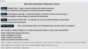 Retro Elimination Flashcards 2 Cover
