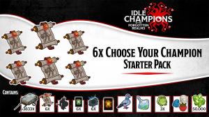Idle Champions - 6x Choose Your Champion Starter Pack Cover